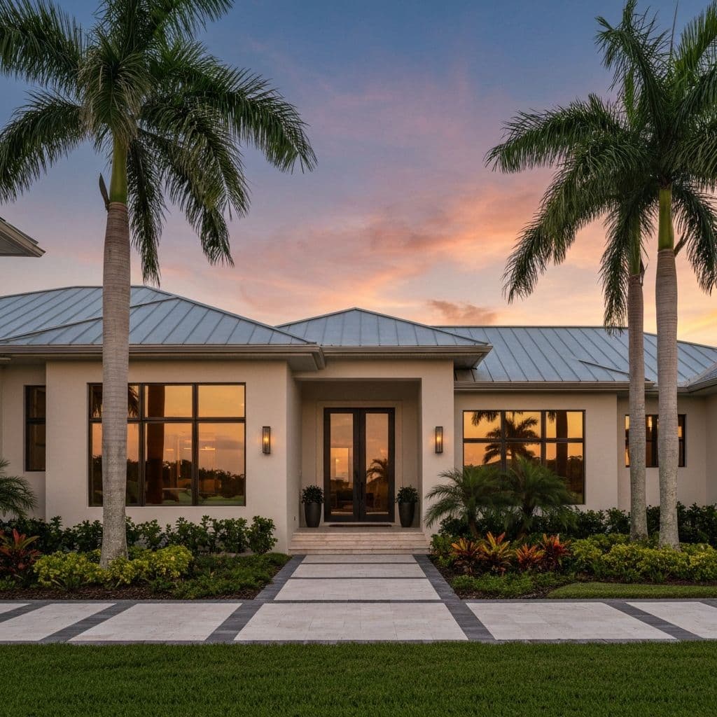 Beautiful Florida home with impact windows and premium roofing